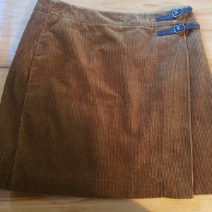 Boden brown corduroy skirt